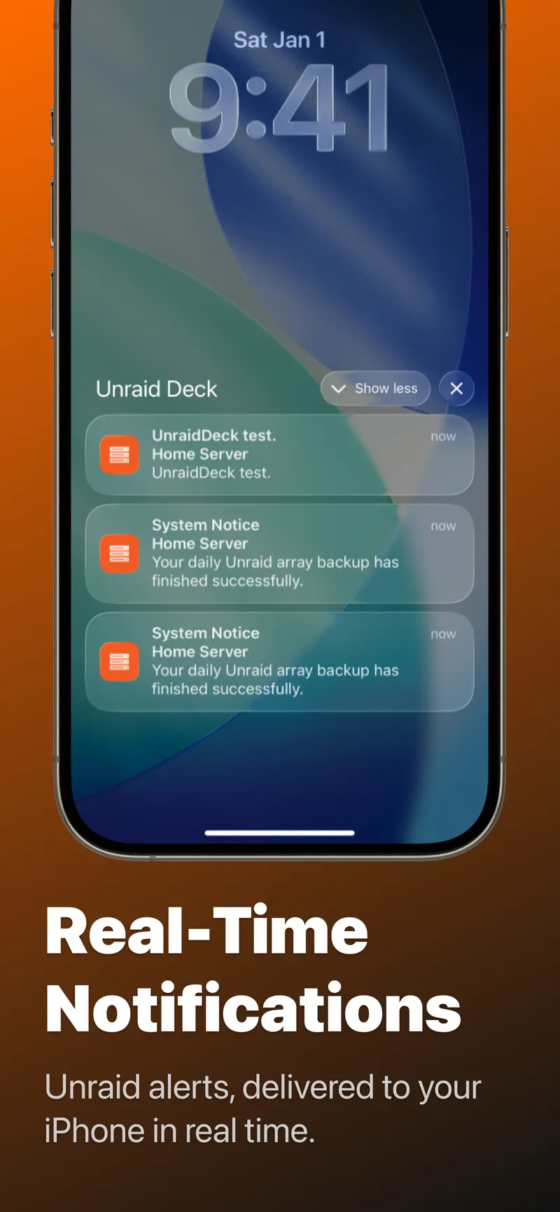 Real-Time Notifications Delivered from Your Unraid Server