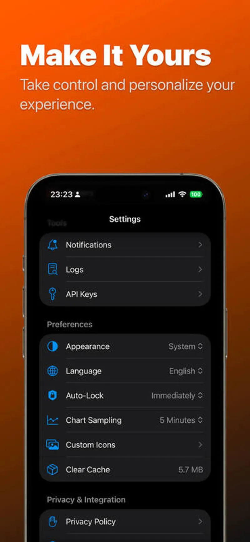 Unraid Deck Application Settings
