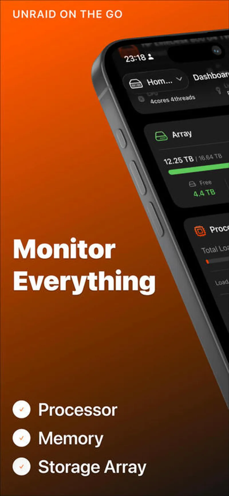 Unraid Deck Home Dashboard Snapshot